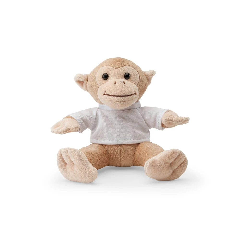 MONKY. Λούτρινο σε σχήμα πιθήκου με μπλουζάκι