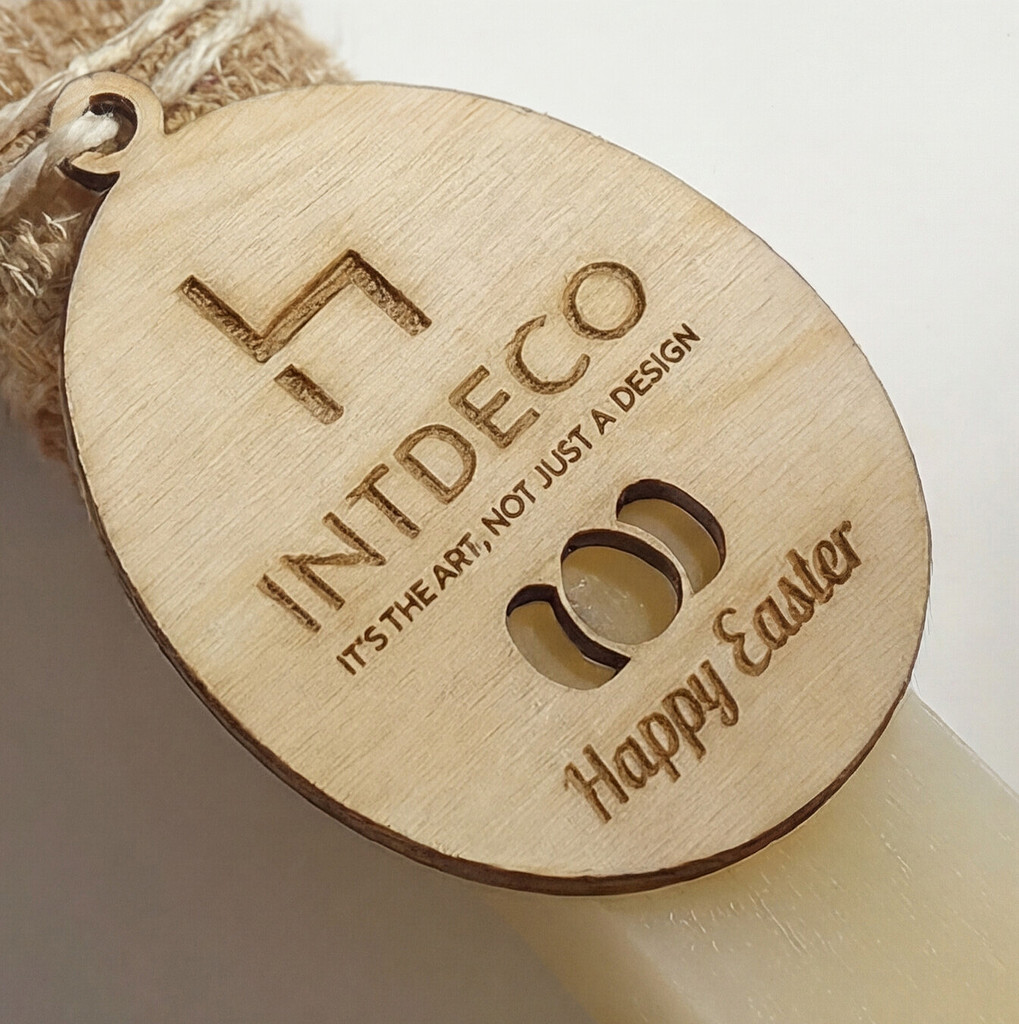 Εταιρική Λαμπάδα Wooden Egg