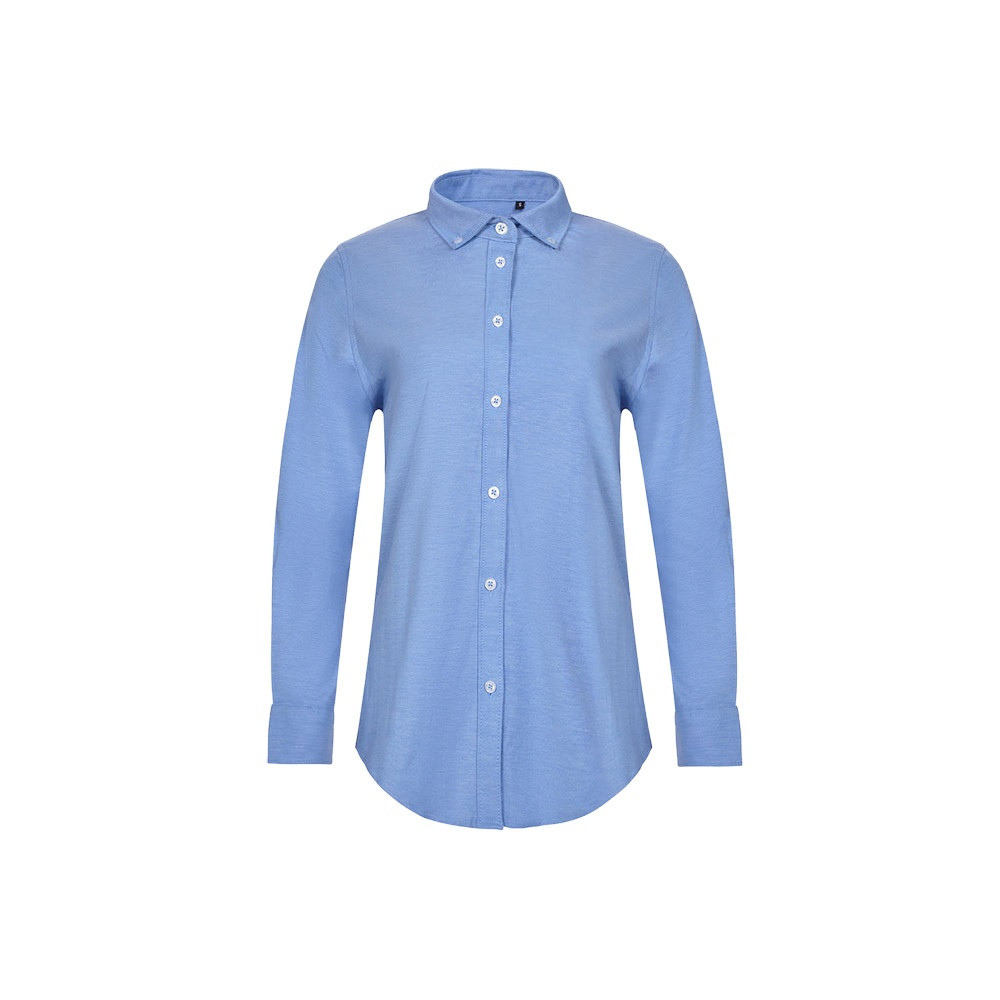 VL PRITHVI WOMEN. Γυναικείο πουκάμισο Oxford (180 g/m²) από βαμβάκι (50%), πολυεστέρα (45%) και ελαστάνη (5%)