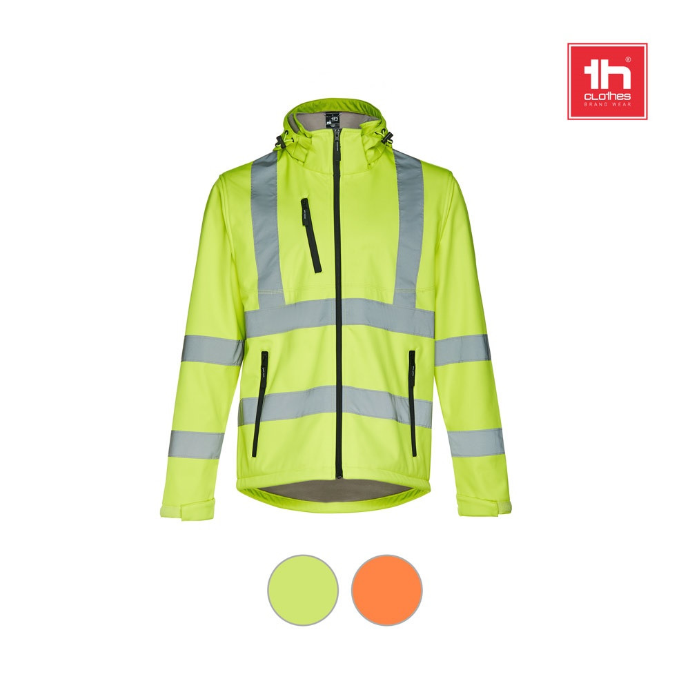THC ZAGREB WORK. Σακάκι softshell υψηλής ορατότητας (unisex)
