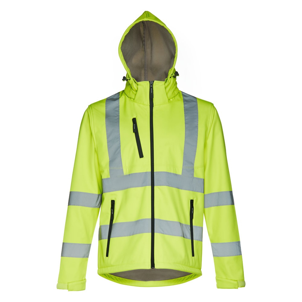 THC ZAGREB WORK. Σακάκι softshell υψηλής ορατότητας (unisex)