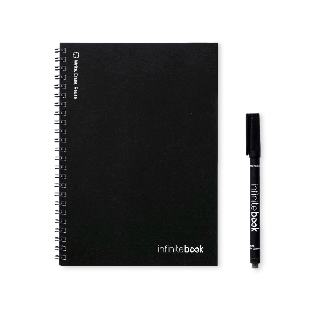 INFINITEBOOK PLAIN A5. Infinitebook με εύκαμπτο εξώφυλλο και 15 απλές σελίδες λευκού πίνακα