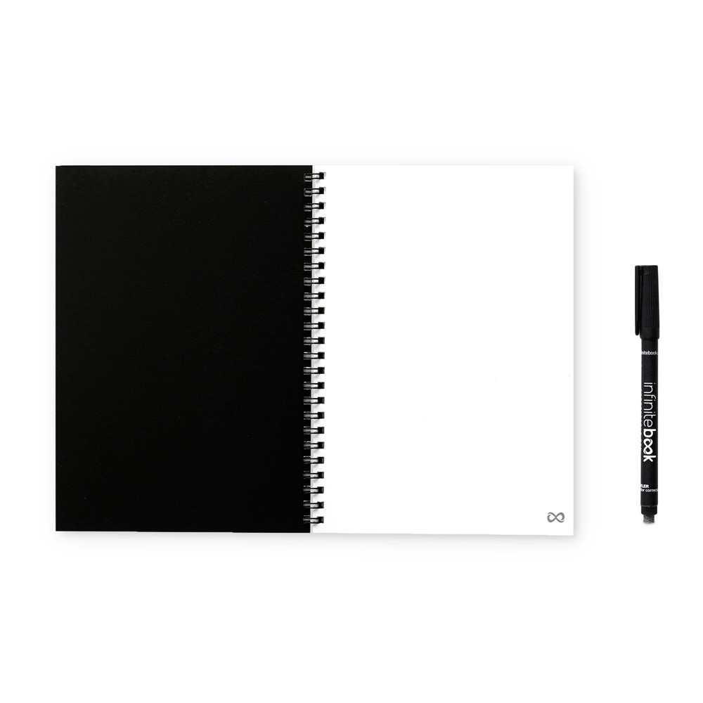 INFINITEBOOK PLAIN A5. Infinitebook με εύκαμπτο εξώφυλλο και 15 απλές σελίδες λευκού πίνακα