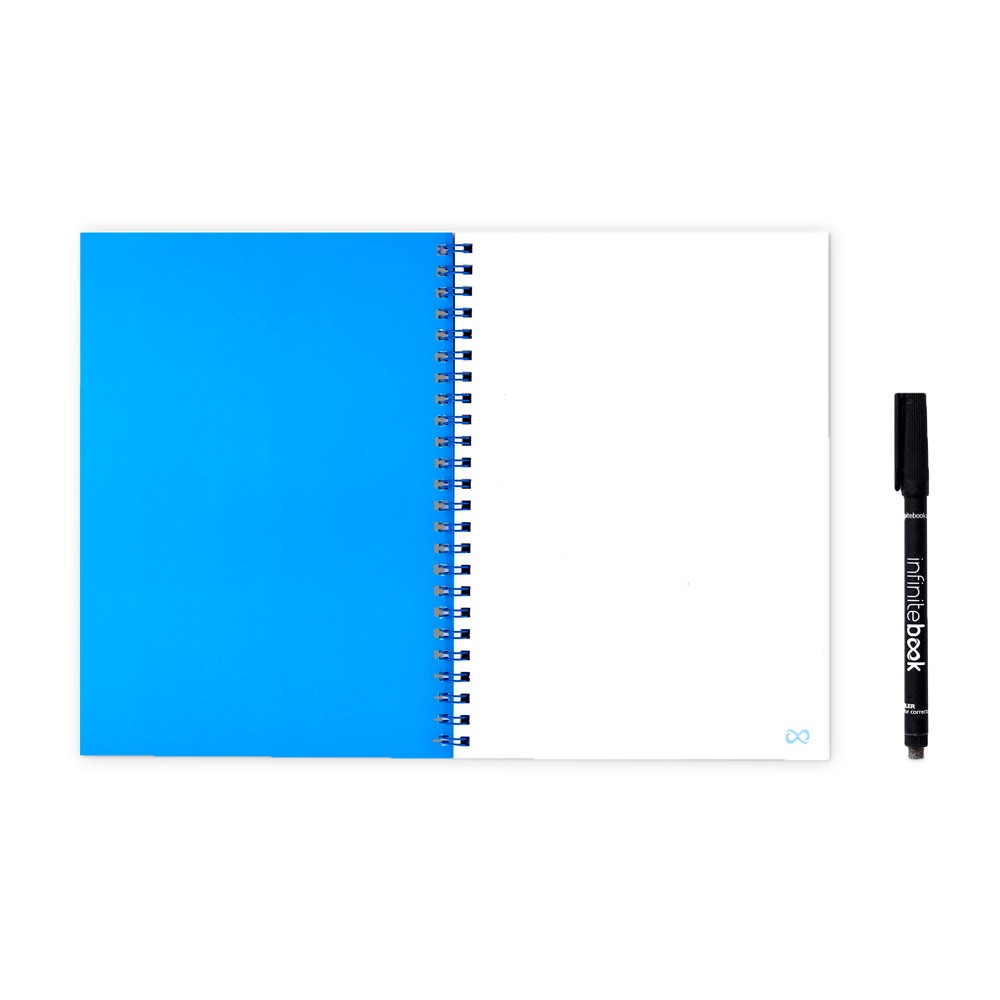 INFINITEBOOK PLAIN A5. Infinitebook με εύκαμπτο εξώφυλλο και 15 απλές σελίδες λευκού πίνακα