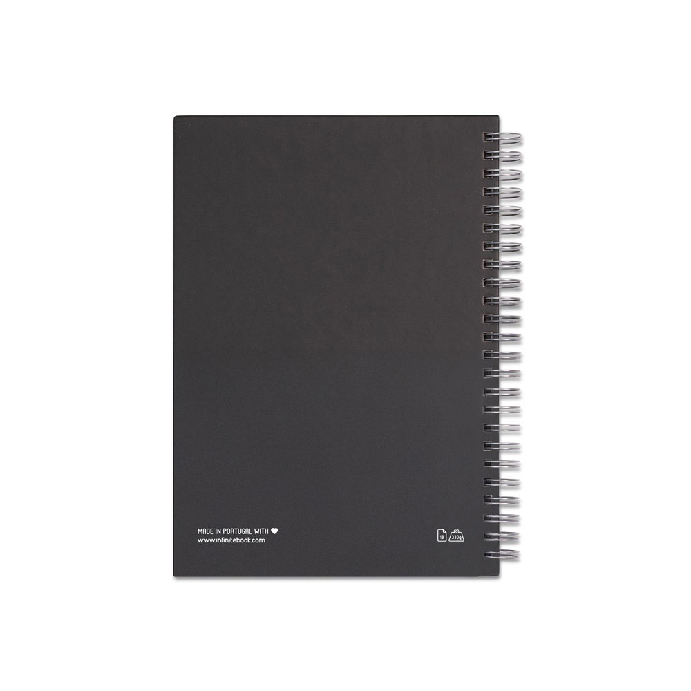 STARTER KIT INFINITEBOOK. Σετ "Infinitebook" με σκληρό εξώφυλλο, 1 σετ καθαρισμού, 1 μαρκαδόρο και 1 θήκη στυλό