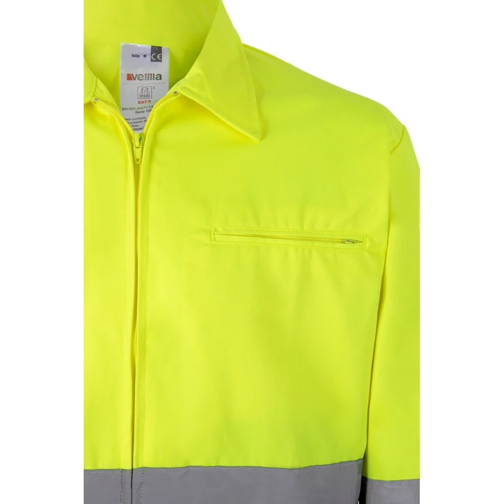 VL NEPTUNE. Δίχρωμη ζακέτα twill (210g/m²) από πολυεστέρα (80%) και βαμβάκι (20%)
