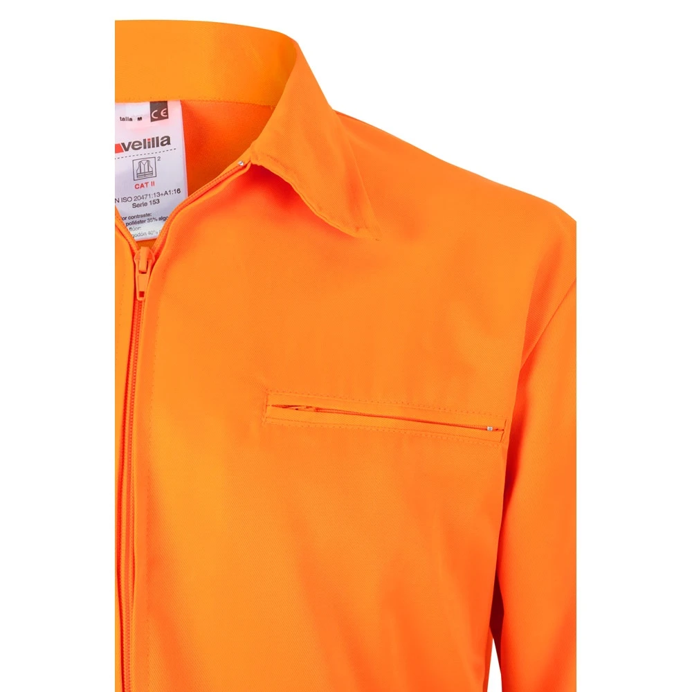 VL NEPTUNE. Δίχρωμη ζακέτα twill (210g/m²) από πολυεστέρα (80%) και βαμβάκι (20%)