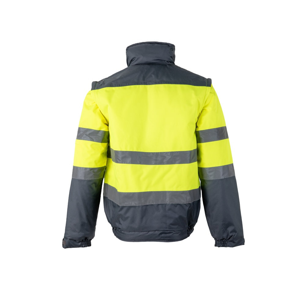 VL JUPITER. Δίχρωμη ζακέτα με ενίσχυση (180g/m²) από πολυεστέρα (100%), με επίστρωση PU