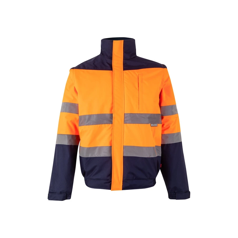 VL JUPITER. Δίχρωμη ζακέτα με ενίσχυση (180g/m²) από πολυεστέρα (100%), με επίστρωση PU