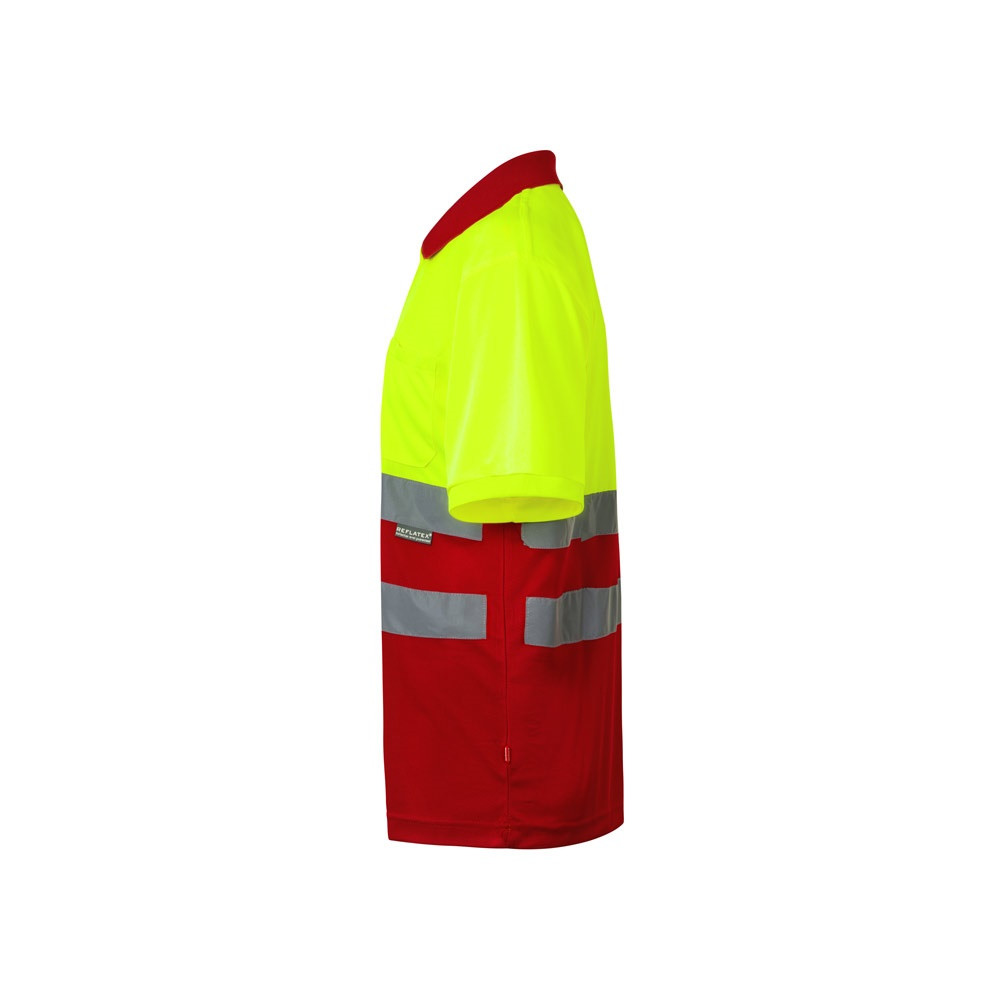 VL CUPID. Διχρωμία πουκάμισο πόλο bird-eye (160g/m²) με κοντά μανίκια, από πολυεστέρα (100%)