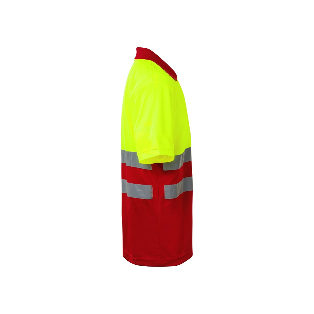 VL CUPID. Διχρωμία πουκάμισο πόλο bird-eye (160g/m²) με κοντά μανίκια, από πολυεστέρα (100%)