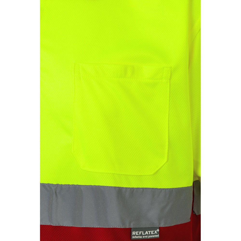 VL CUPID. Διχρωμία πουκάμισο πόλο bird-eye (160g/m²) με κοντά μανίκια, από πολυεστέρα (100%)