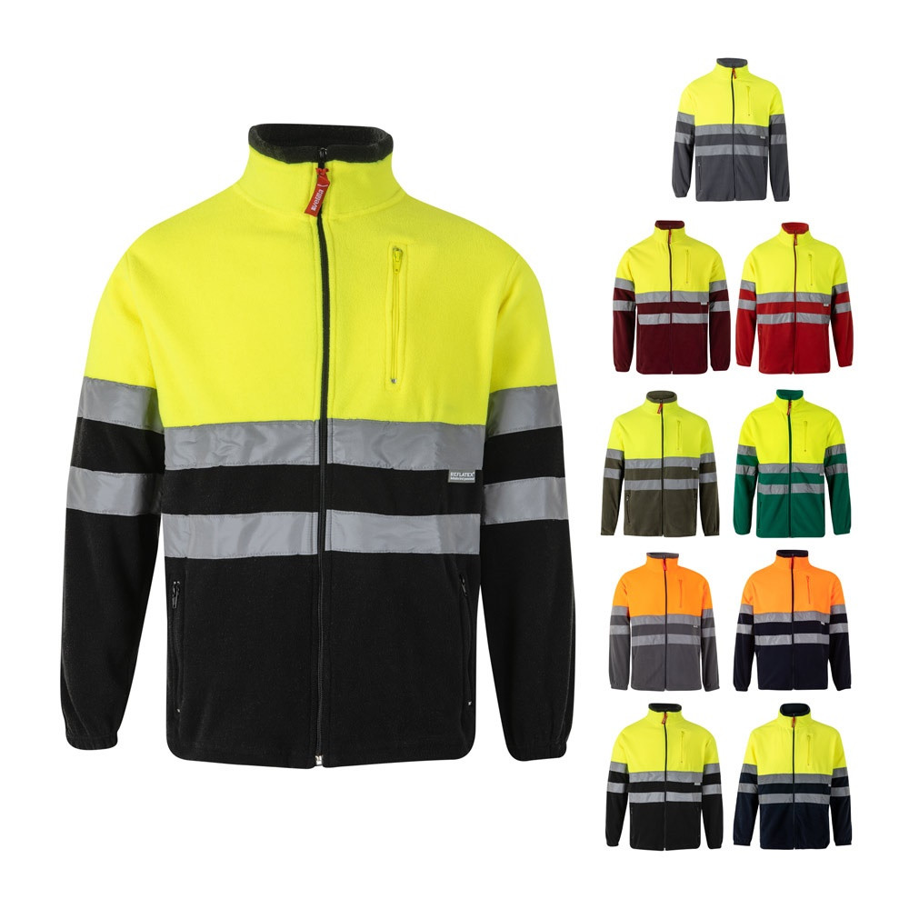 VL EROS LARGE. Δίχρωμο fleece μπουφάν (280g/m²), από πολυεστέρα (100%)