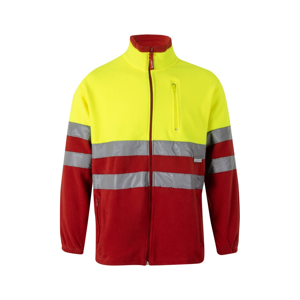 VL EROS LARGE. Δίχρωμο fleece μπουφάν (280g/m²), από πολυεστέρα (100%)
