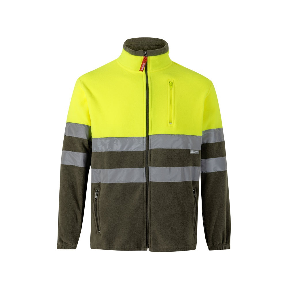 VL EROS LARGE. Δίχρωμο fleece μπουφάν (280g/m²), από πολυεστέρα (100%)