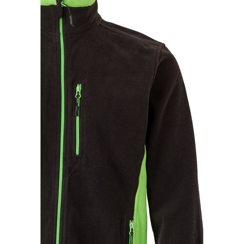 VL GERAS. Δίχρωμο fleece μπουφάν (220g/m²) από πολυεστέρα (100%)