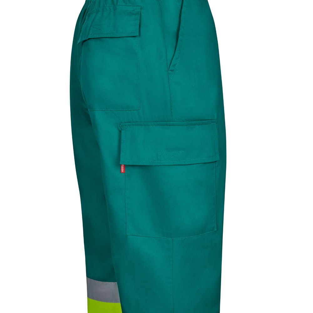 VL ARTEMIS. Δίχρωμο παντελόνι, από twill (190g/m²), από βαμβάκι (20%) και πολυεστέρα (80%)