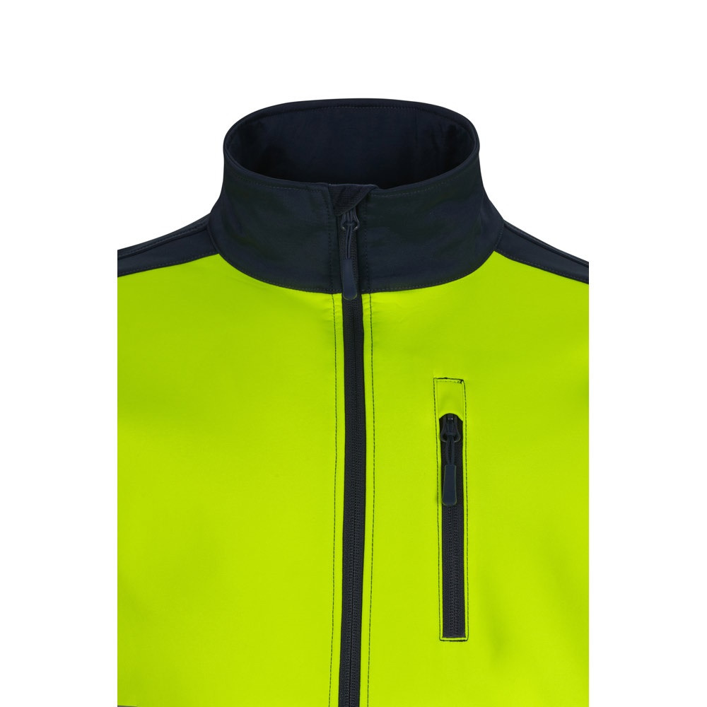 VL HESTIA LARGE. Δίχρωμη ζακέτα από soft shell (280g/m²), με επένδυση από fleece και μεμβράνη TPU, από πολυεστέρα (96%) και ελαστάνη (4%)