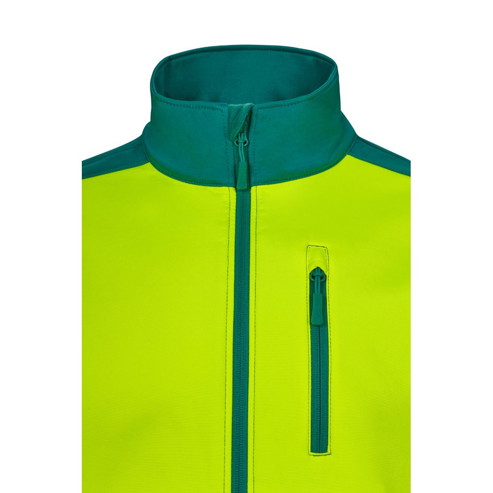 VL HESTIA LARGE. Δίχρωμη ζακέτα από soft shell (280g/m²), με επένδυση από fleece και μεμβράνη TPU, από πολυεστέρα (96%) και ελαστάνη (4%)