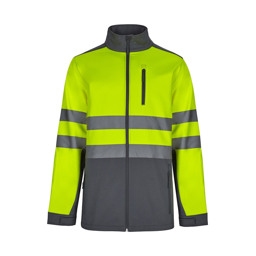 VL HESTIA LARGE. Δίχρωμη ζακέτα από soft shell (280g/m²), με επένδυση από fleece και μεμβράνη TPU, από πολυεστέρα (96%) και ελαστάνη (4%)