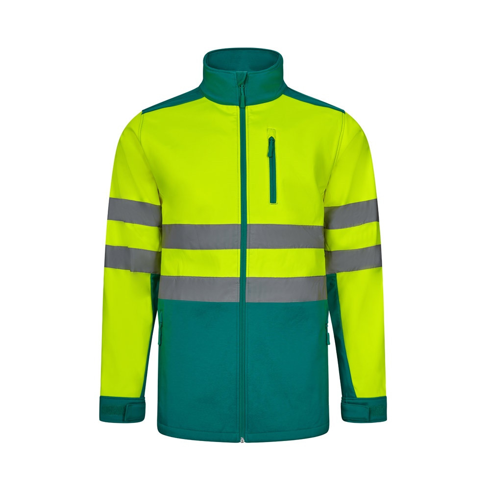 VL HESTIA LARGE. Δίχρωμη ζακέτα από soft shell (280g/m²), με επένδυση από fleece και μεμβράνη TPU, από πολυεστέρα (96%) και ελαστάνη (4%)