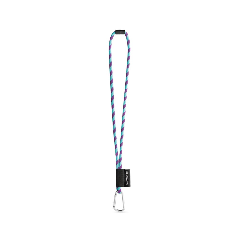 75089. SET Lanyard TUBE Long (Ø 7 mm) με καραμπίνερ σχήματος D 55 mm και κούμπωμα ασφαλείας Ø 7 mm