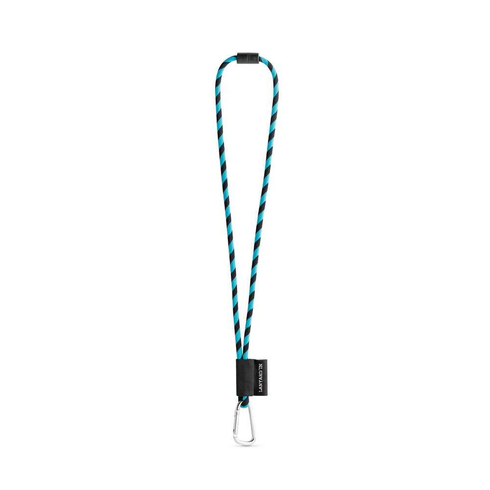 75089. SET Lanyard TUBE Long (Ø 7 mm) με καραμπίνερ σχήματος D 55 mm και κούμπωμα ασφαλείας Ø 7 mm