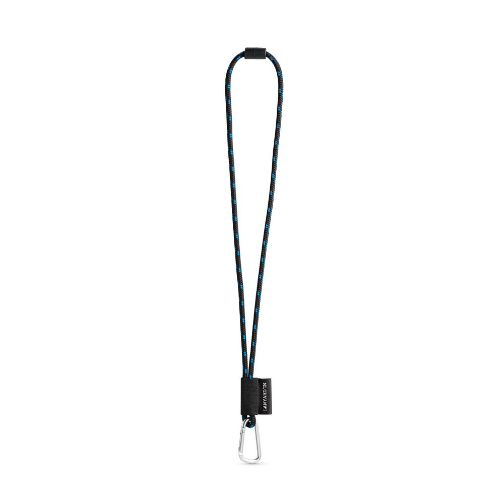 75091. SET Lanyard NAUTIC Long (Ø 7 mm) με καραμπίνερ σχήματος D 55 mm και κούμπωμα ασφαλείας Ø 7 mm