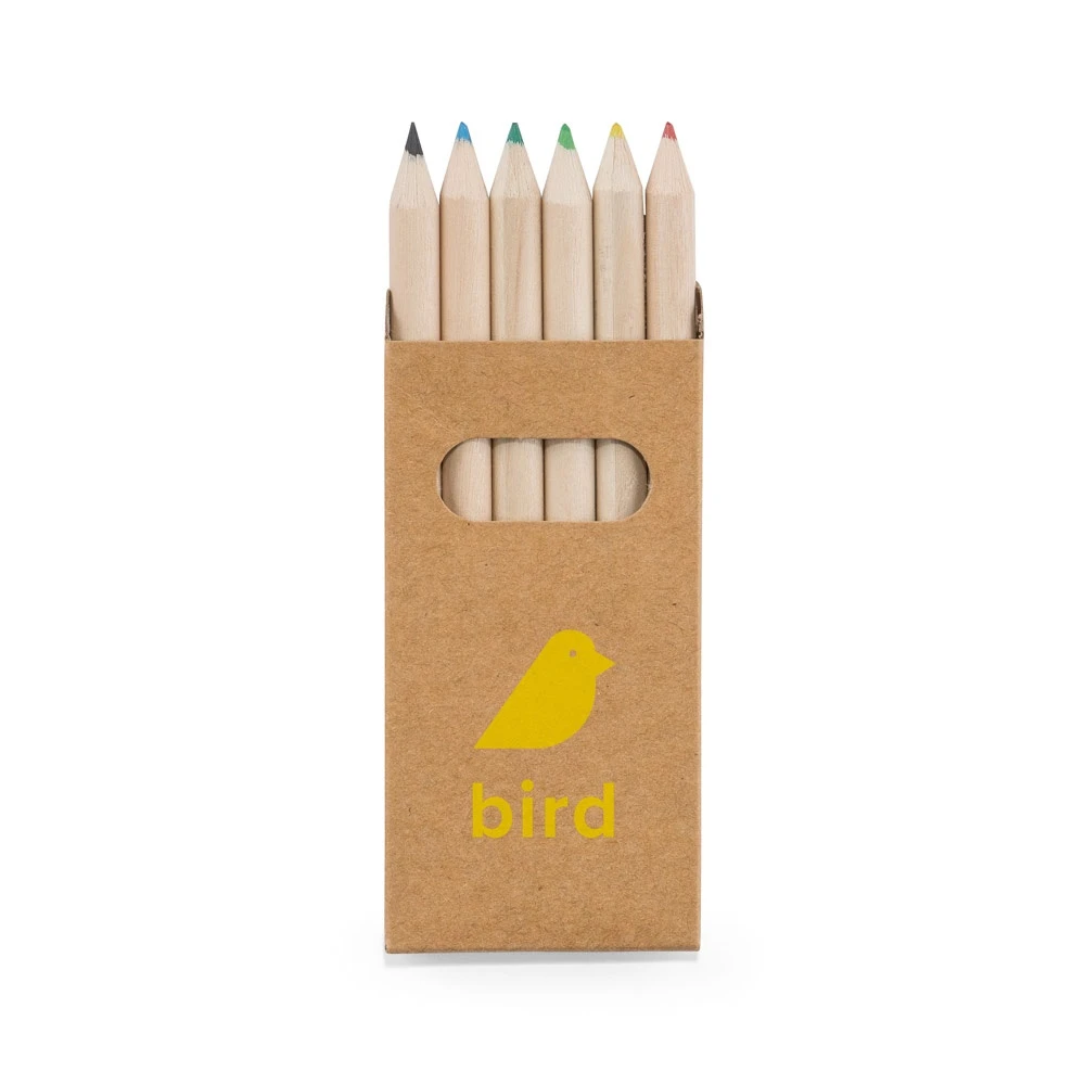 BIRD. Κουτί με 6 χρωματιστά μολύβια