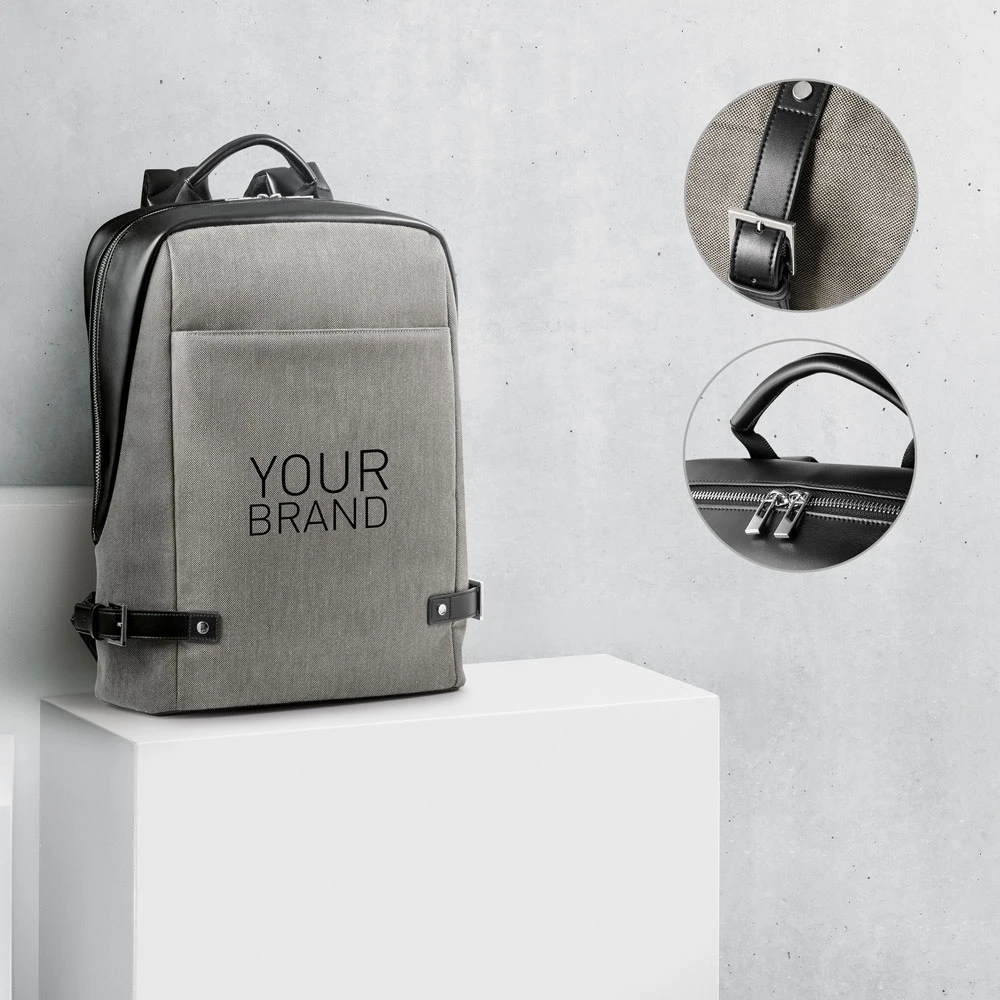 DIVERGENT BACKPACK II. Σακίδιο πλάτης για laptop έως 15.6'' σε ύφασμα και PU