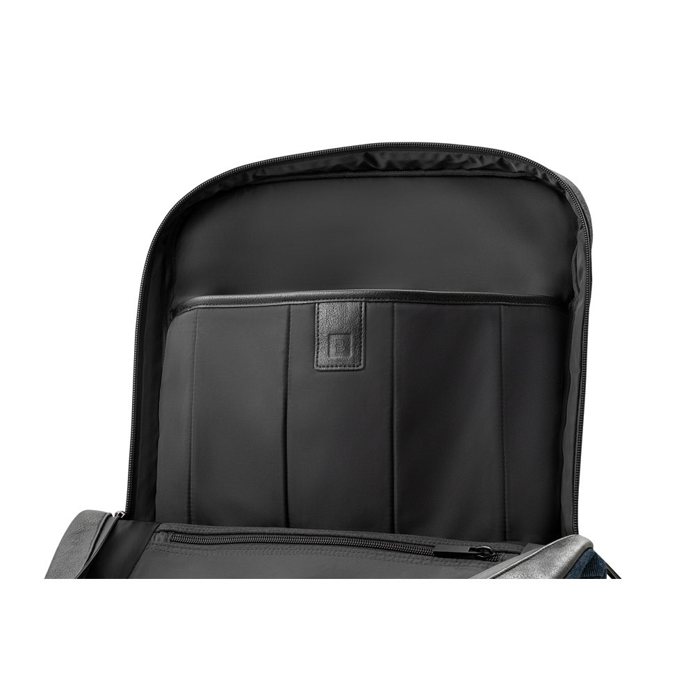 DIVERGENT BACKPACK I. Σακίδιο πλάτης laptop έως 15.6'' σε τζιν και PU