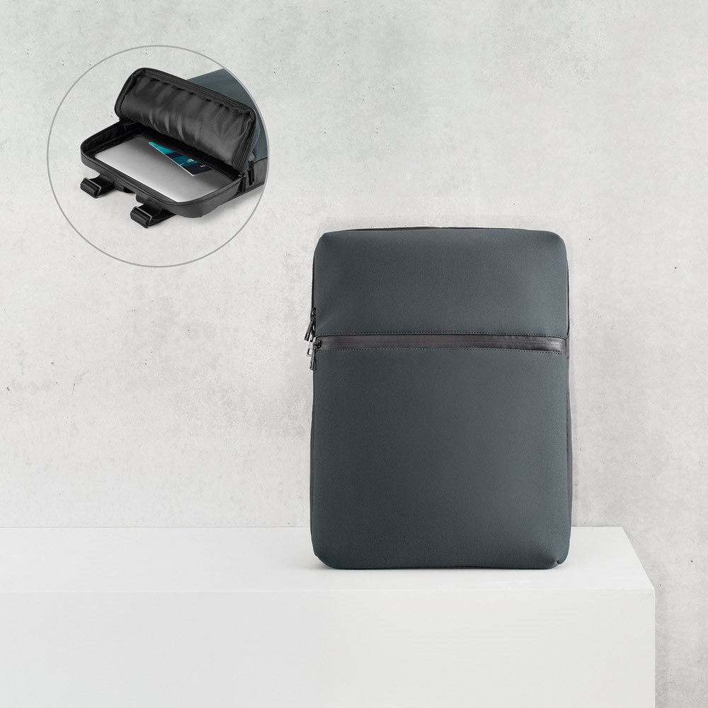 URBAN BACKPACK. Σακίδιο laptop 14'' σε μαλακό κέλυφος και μουσαμά