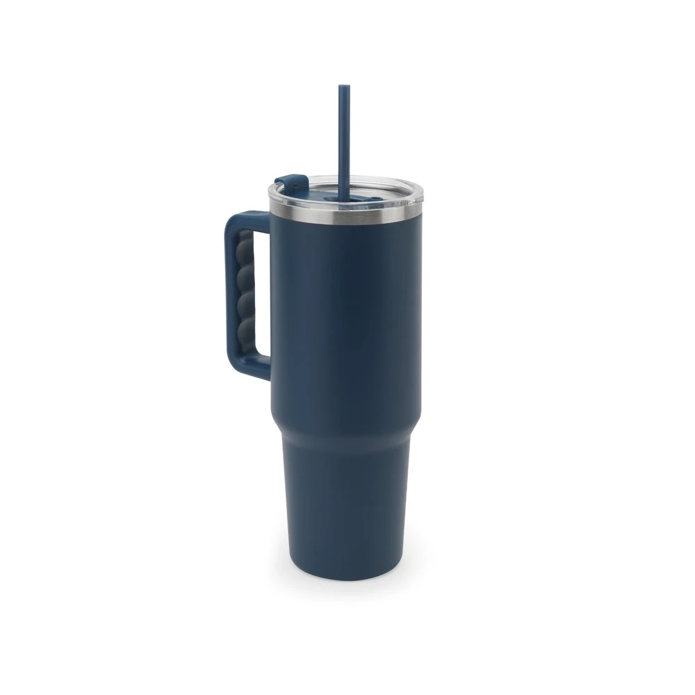 JOYNER XL. Μεγάλο κύπελλο ταξιδιού από ανοξείδωτο χάλυβα (91% ανακυκλωμένο) με διπλό τοίχωμα με μόνωση κενού και ματ φινίρισμα 1300 mL