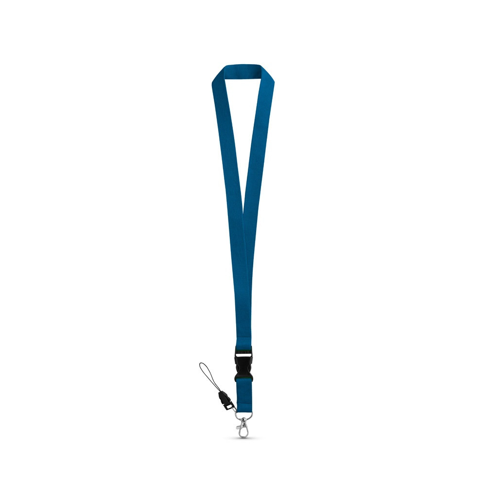 ANQUETIL. Lanyard από πολυεστέρα με μεταλλικό καραμπίνερ