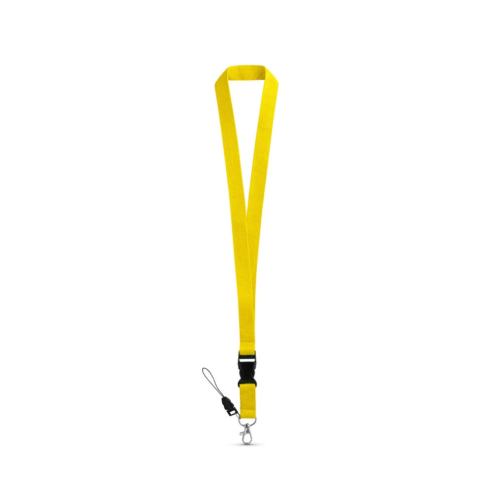 ANQUETIL. Lanyard από πολυεστέρα με μεταλλικό καραμπίνερ