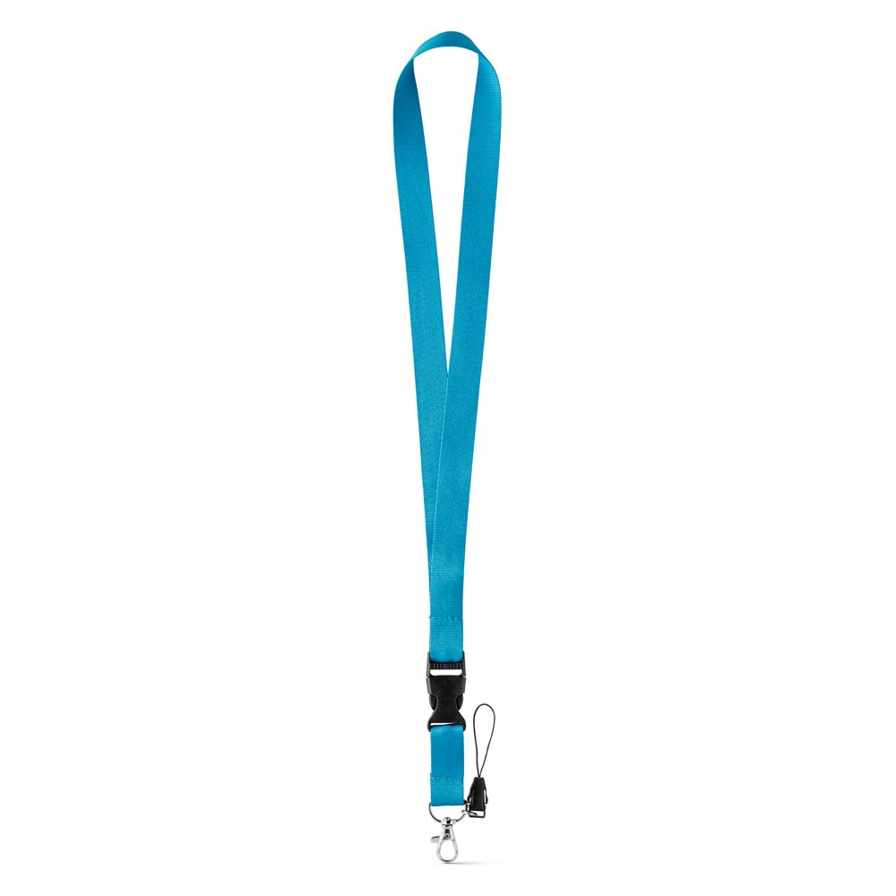ANQUETIL. Lanyard από πολυεστέρα με μεταλλικό καραμπίνερ