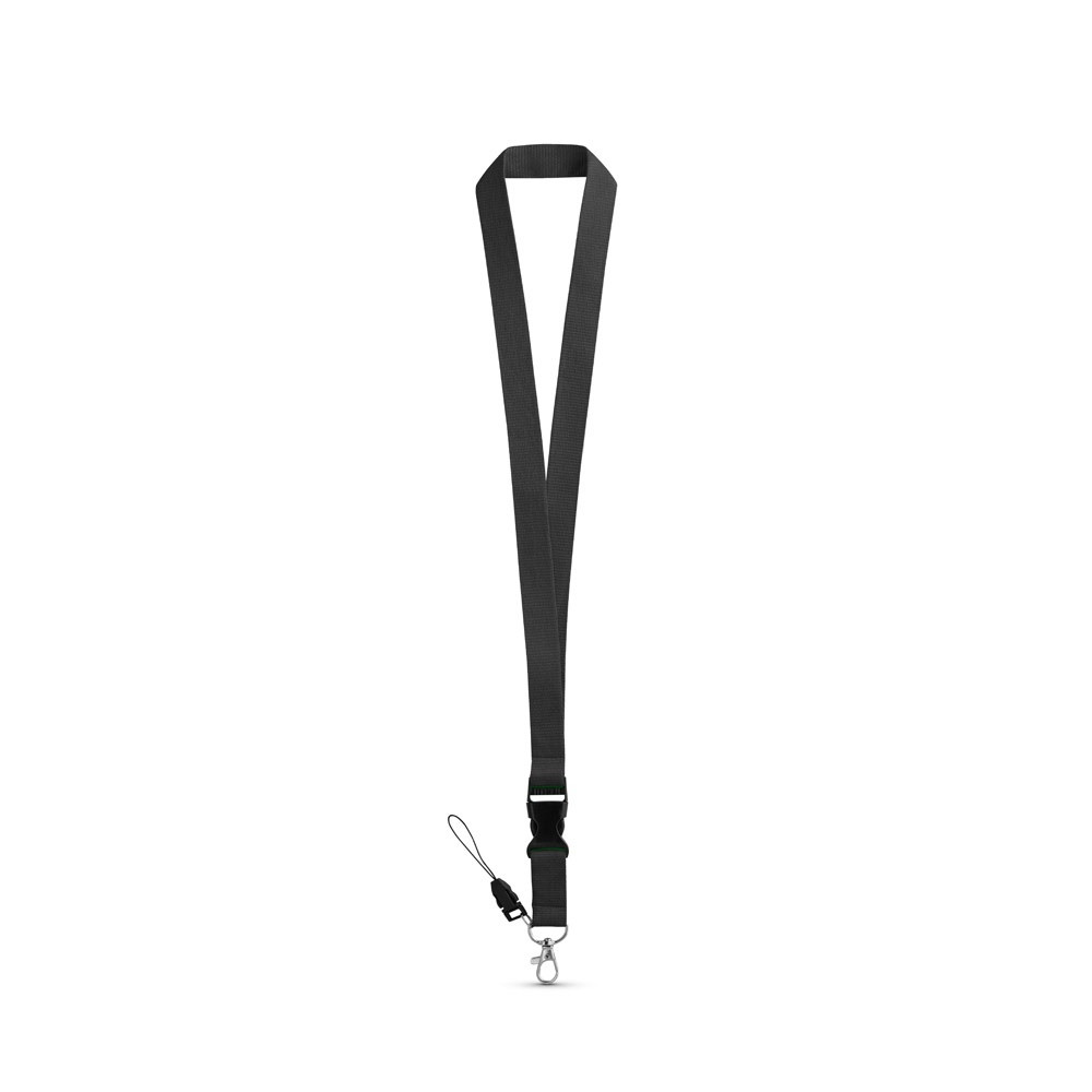 ANQUETIL. Lanyard από πολυεστέρα με μεταλλικό καραμπίνερ