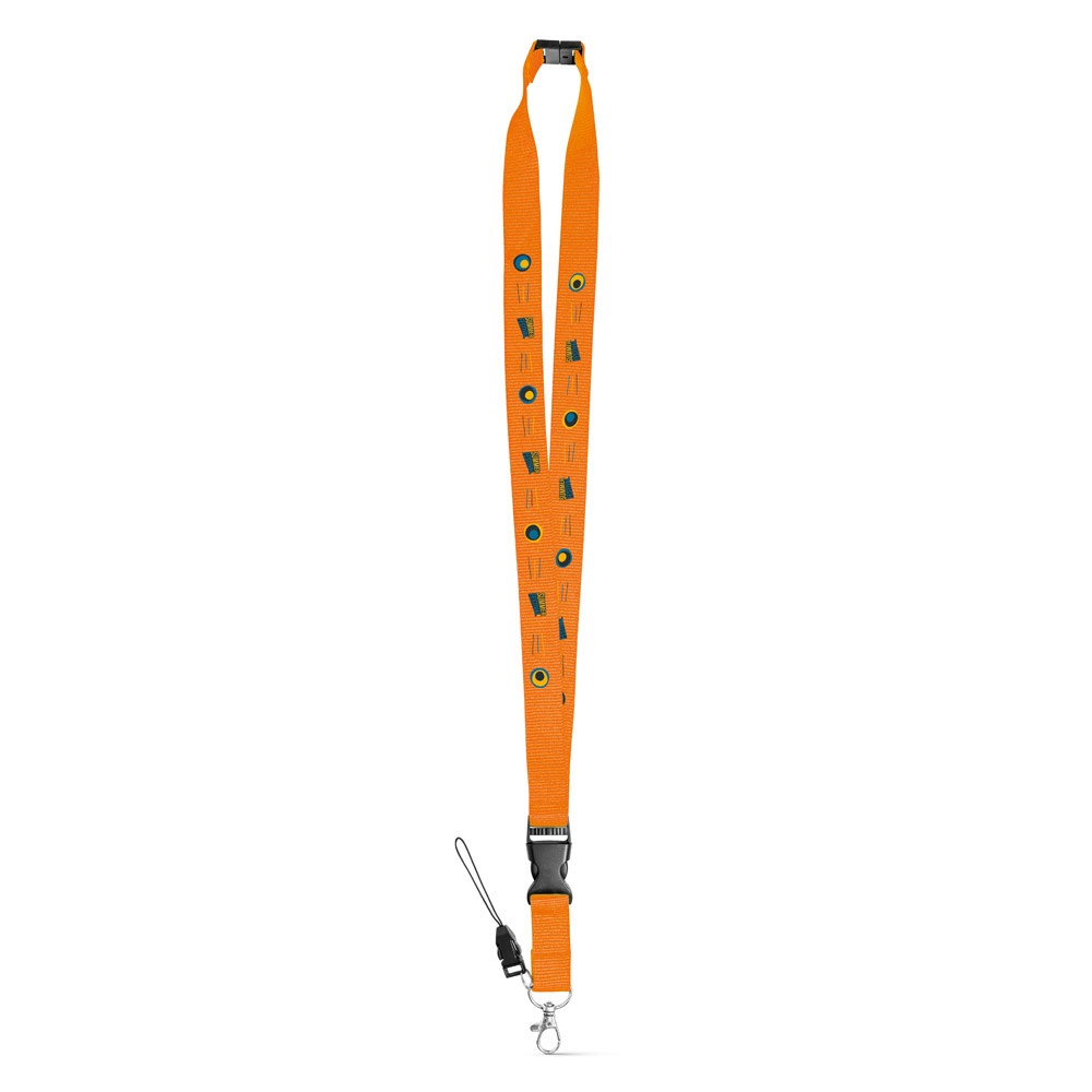 MURRAY. Lanyard από πολυεστέρα με μεταλλικό καραμπίνερ