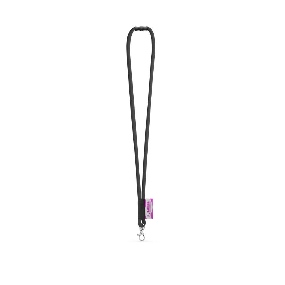 WISBECH. SET Lanyard TUBE Long (Ø 7 mm) με καραμπίνερ πύλης 9 mm και κούμπωμα ασφαλείας Ø 7 mm
