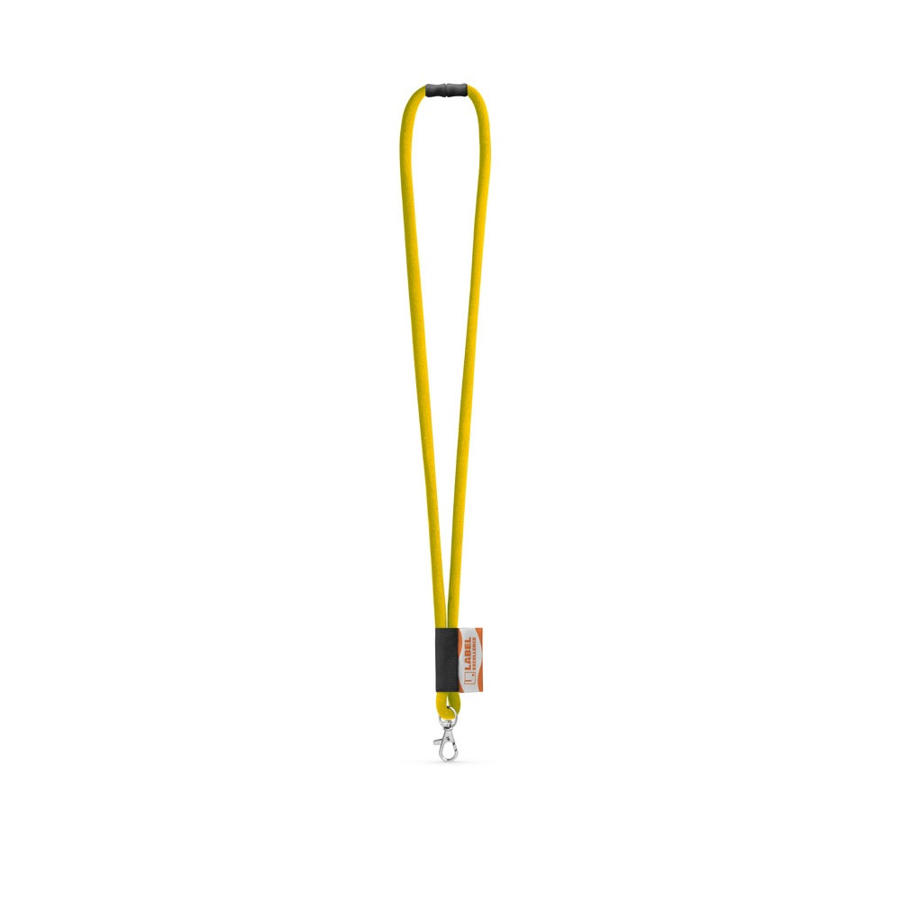 WISBECH. SET Lanyard TUBE Long (Ø 7 mm) με καραμπίνερ πύλης 9 mm και κούμπωμα ασφαλείας Ø 7 mm