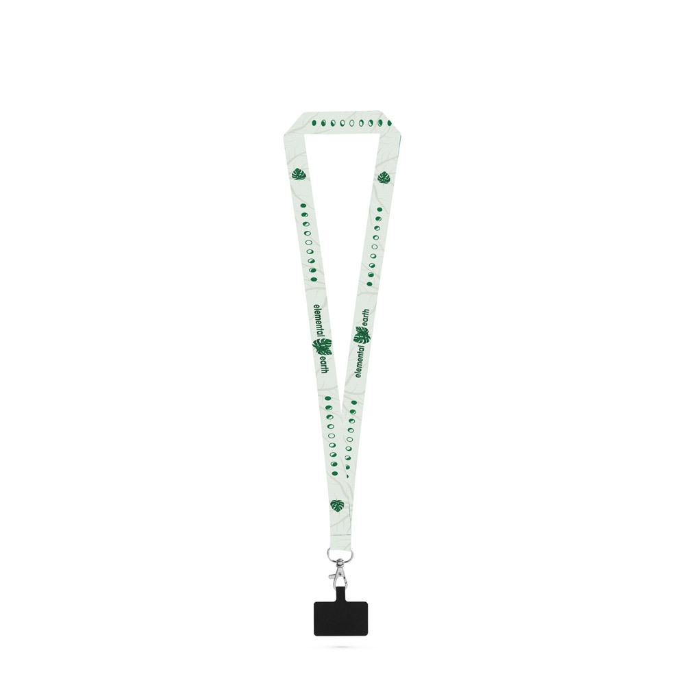 EPSOM. ΣΕΤ Κορδόνι SUBLIMATION Long II (20 mm) από ανακυκλωμένο πολυεστέρα (100% rPET) με καραμπίνερ σκανδάλης 20 mm και θήκη κινητού τηλεφώνου