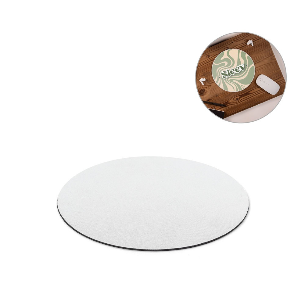 BLAIR ROUND. Στρογγυλό mouse pad με βάση από λάστιχο