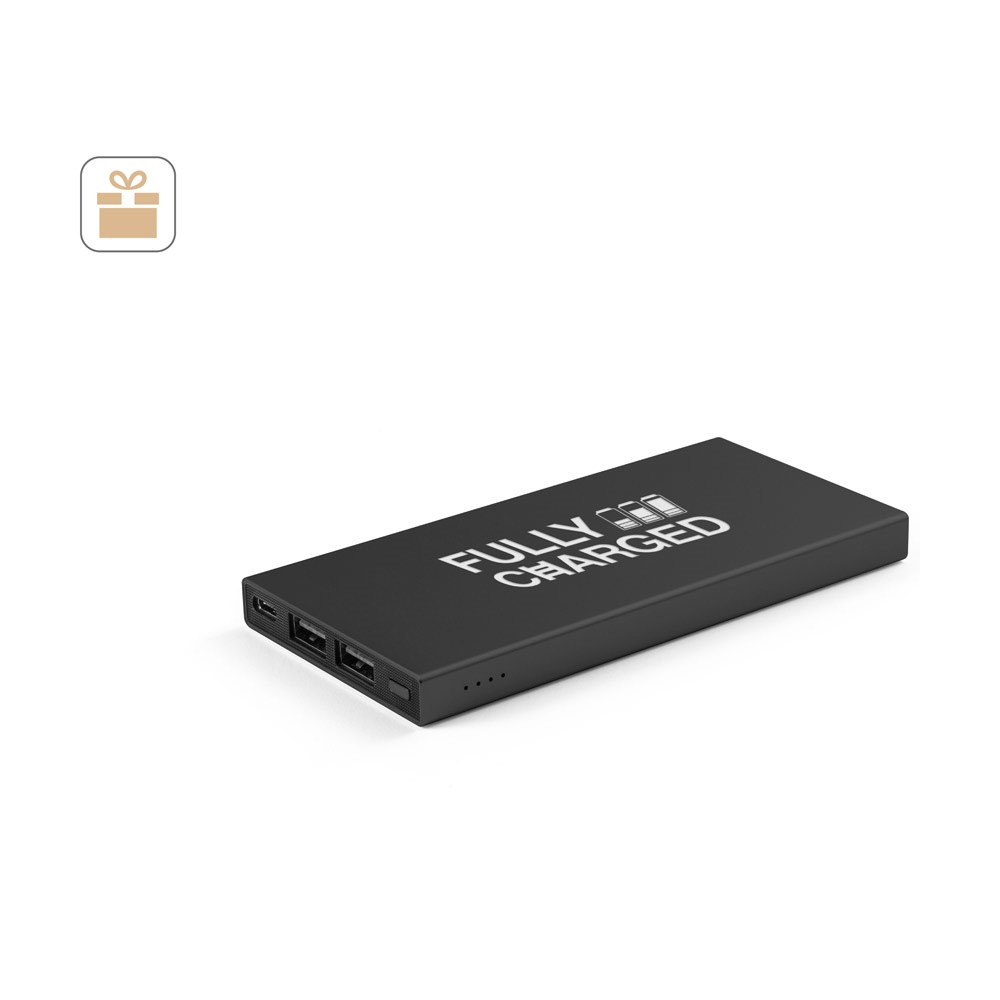 DOROTHY 5. Power bank 5'000 mAh κατασκευασμένο από ανακυκλωμένο αλουμίνιο (100% rAL)