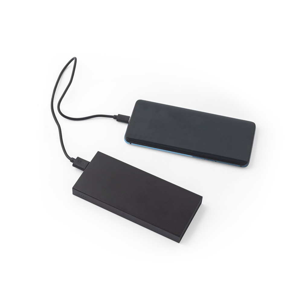 DOROTHY 5. Power bank 5'000 mAh κατασκευασμένο από ανακυκλωμένο αλουμίνιο (100% rAL)