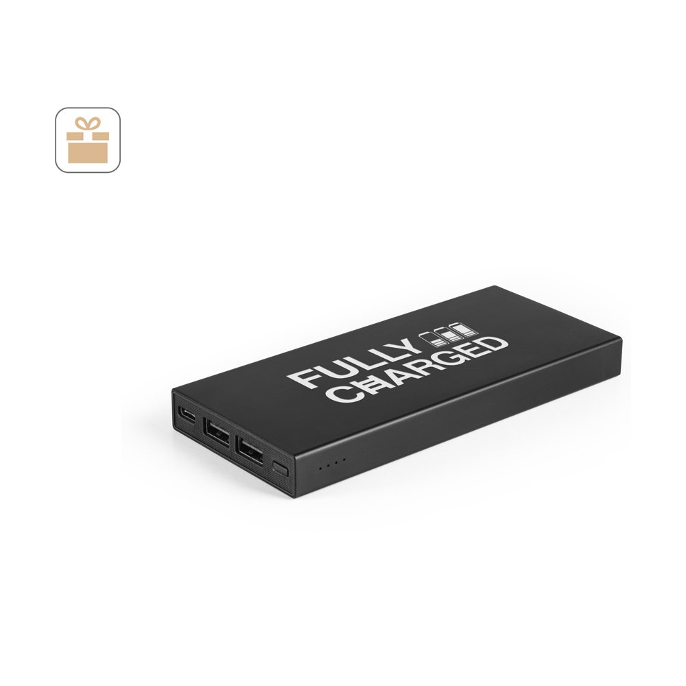 DOROTHY 10. Power bank 10'000 mAh από ανακυκλωμένο αλουμίνιο (100% rAL)