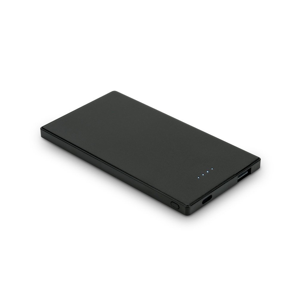 DENNING. Λεπτό ανοξείδωτο ατσάλινο power bank 5'000 mAh