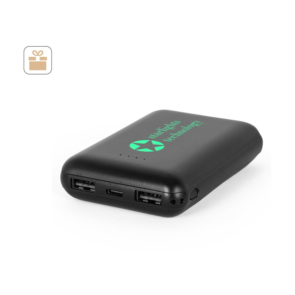 LEAKEY 8. Power bank 8'000 mAh σε ανακυκλωμένο ABS (100% rABS)