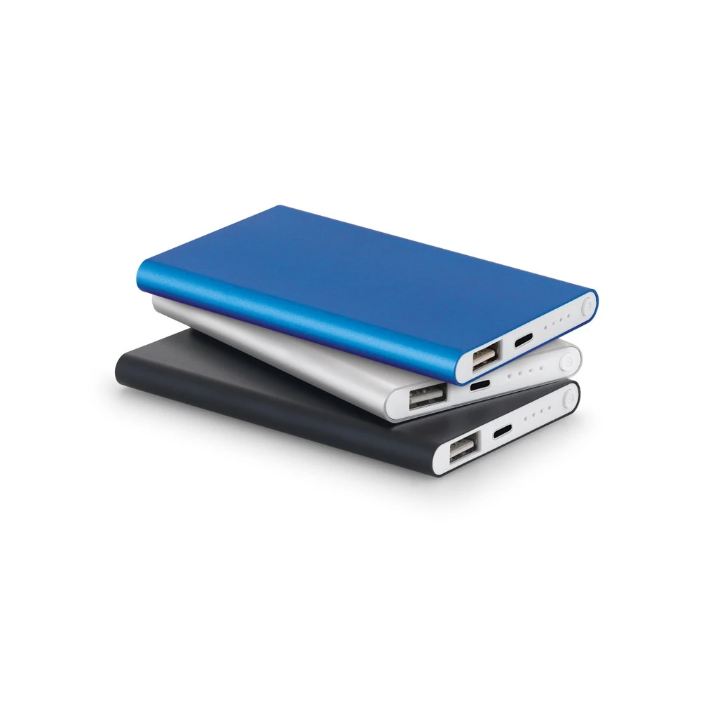 MARCET. Power bank slim 4'000 mAh από ανακυκλωμένο ABS (70% rABS) και ανακυκλωμένο αλουμίνιο (30% rAL)