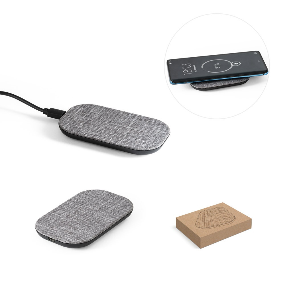 RENEWAL CHARGER. γρήγορος ασύρματος φορτιστής 10W από ανακυκλωμένο PET (100% rPET)