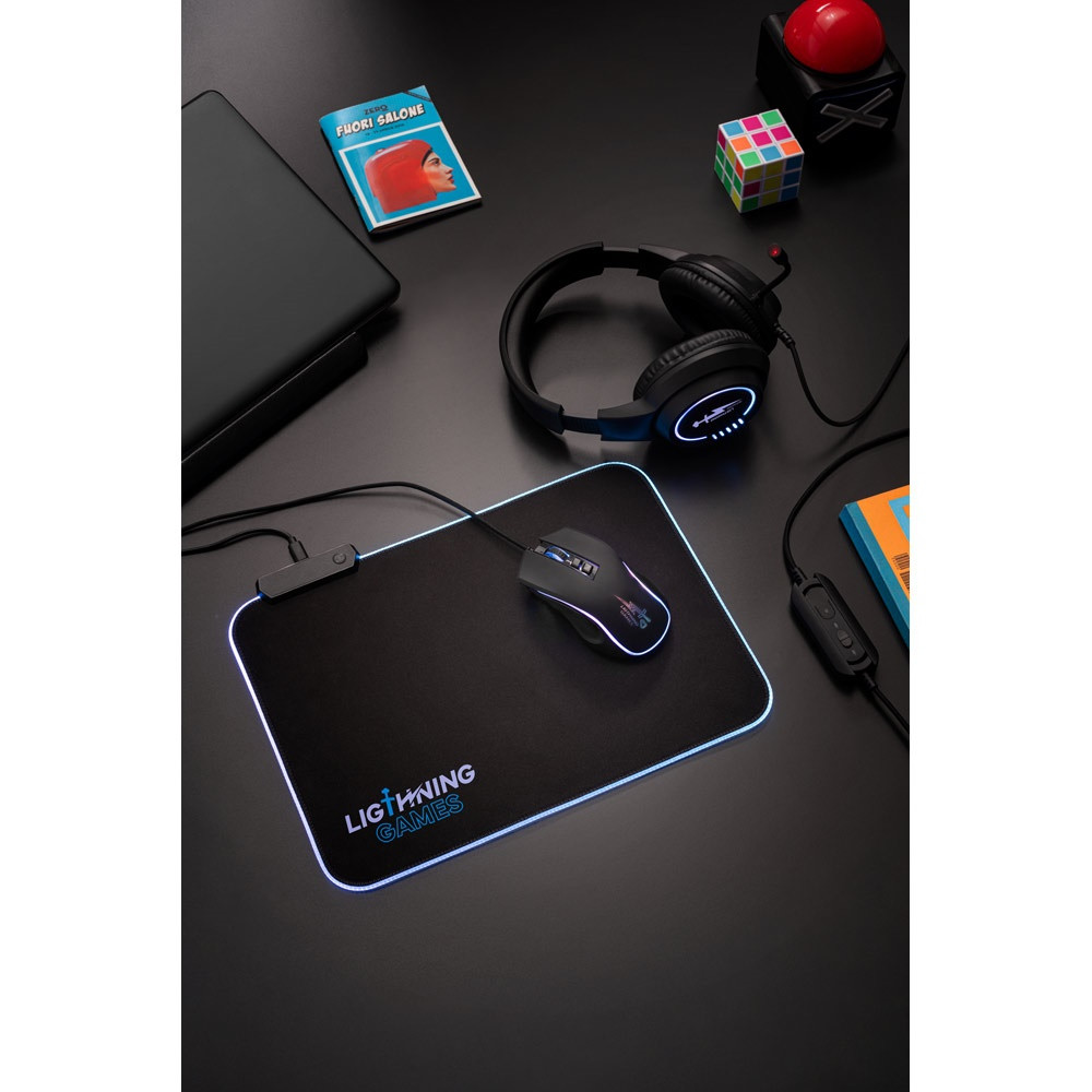 THORNE MOUSE RGB. Ποντίκι παιχνιδιών με καλώδιο 1.5m και φώτα LED RGB από ABS